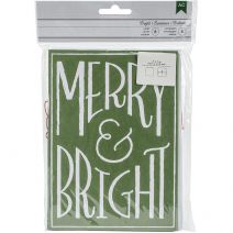  Cards With Envelopes Merry And Bright