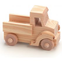  Wood Model Kit Toy Truck 4 X 2.75 Inches
