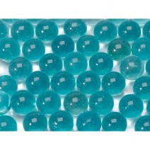  Floral Glass Marbles Ice Blue 12oz Ice Blue