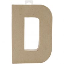  Paper Mache Letter D 8 X 5.5 Inches