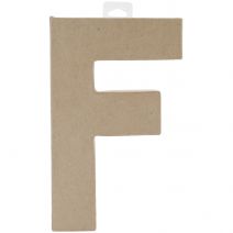  Paper Mache Letter   Letter F   8" x 5.5" Size   1 Each