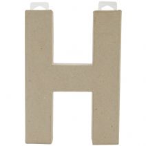  Paper Mache Letter H 8 X 5.5 Inches