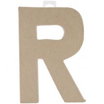  Paper Mache Letter R 8 X 5.5 Inches