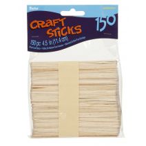  Craft Wood Sticks 4.5 Inches Natural