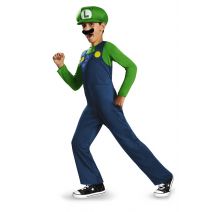  Super Mario Brothers Luigi Classic Boys Costume Large (10-12)