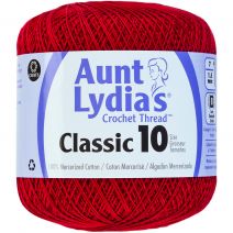  Aunt Lydia's Classic Crochet Thread Size 10-Cardinal 