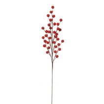  Christmas Floral Red Pearl Spray