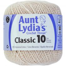  Aunt Lydia's Classic Crochet Thread Size 10-Ecru