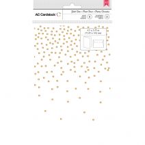  Cards With Envelopes Gold Foil Dots