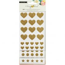  She Collection Cardstock Stickers With Glitter Accents Basics