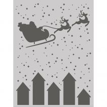  Simple Stories Hearth And Holiday Stencil 6"X8"-Santa's Sleigh