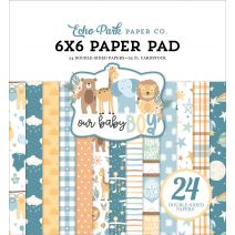  Echo Park Double-Sided Paper Pad 6"X6" 24/Pkg-Our Baby Boy