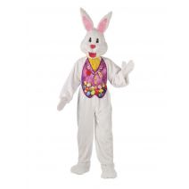  Rubies Mens Super Deluxe Mascot Bunny Costume, Multi, Standard