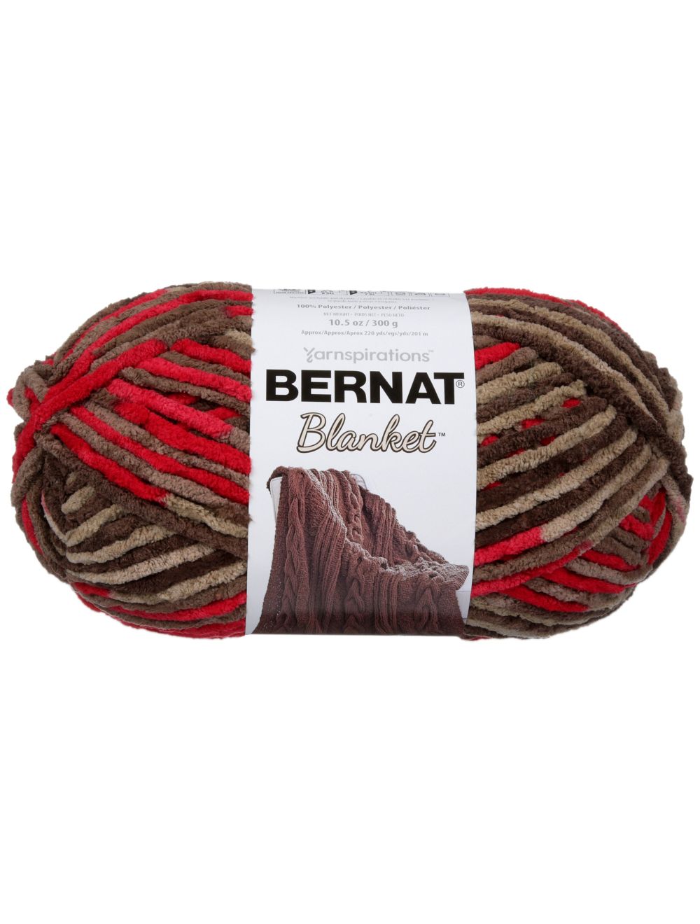 Bernat Blanket Big Ball Yarn-Raspberry Trifle (NM01319429)