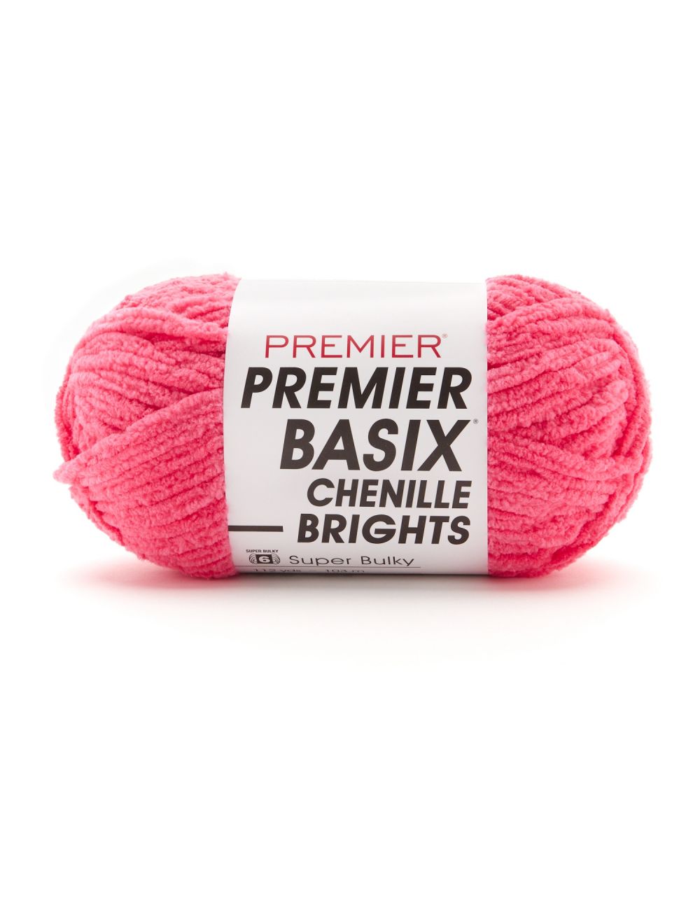 Premier Basix Chenille Brights Yarn-Hibiscus
