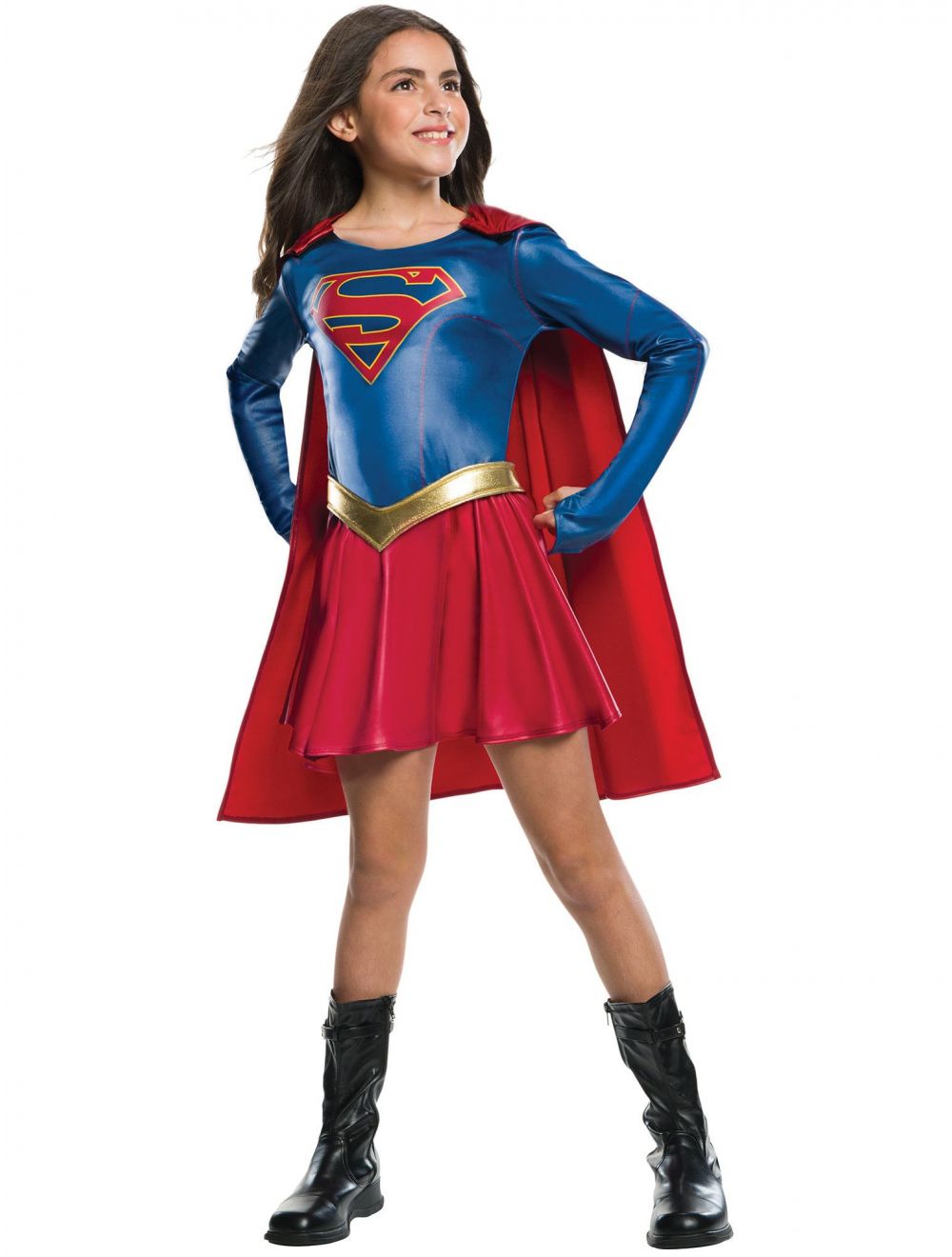 Rubies Halloween DC Comics Girls' Supergirl Halloween Costume (WI01270759)