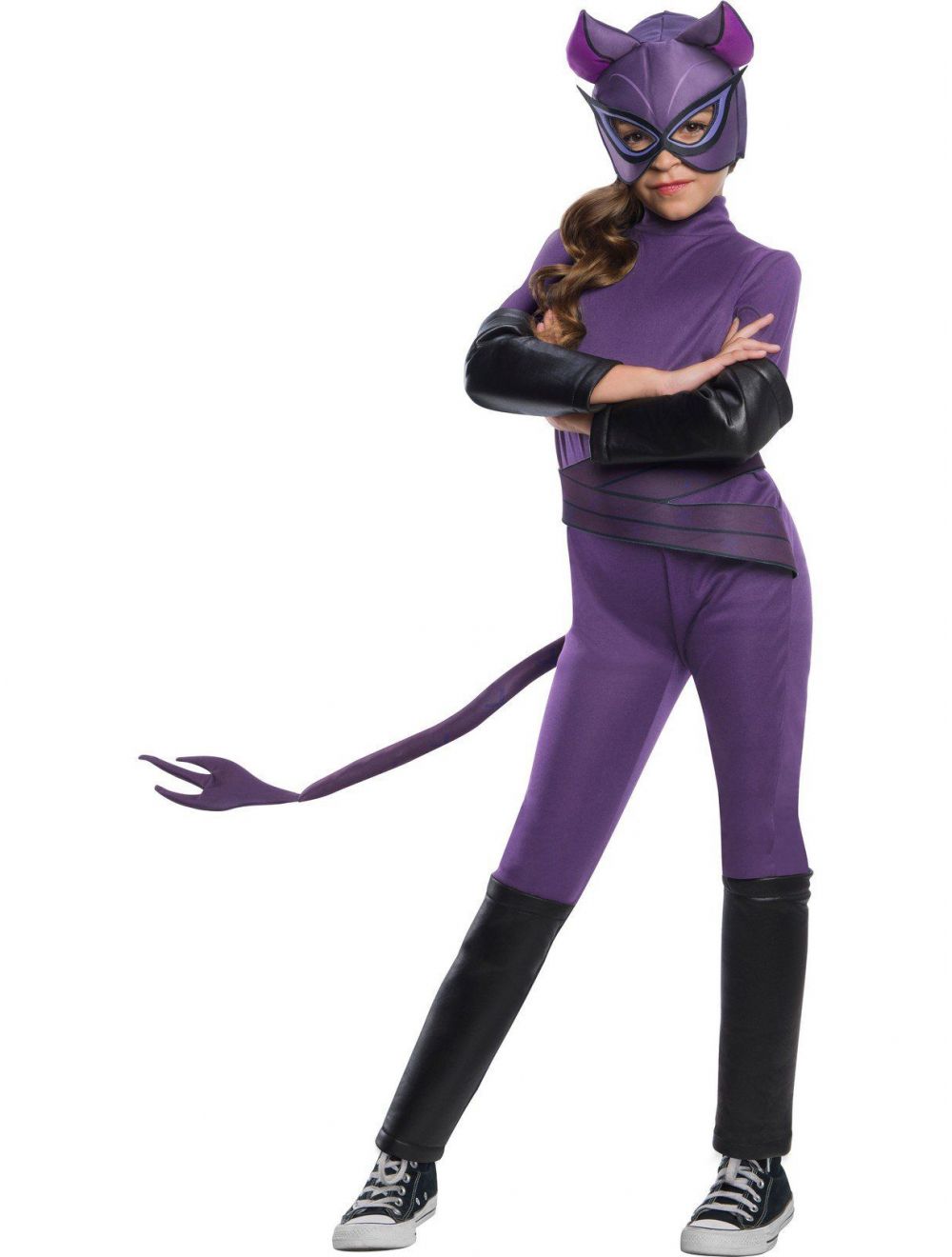 Rubies Dc Super Hero Girls Deluxe Catwoman Costume Jumpsuit, Large ...